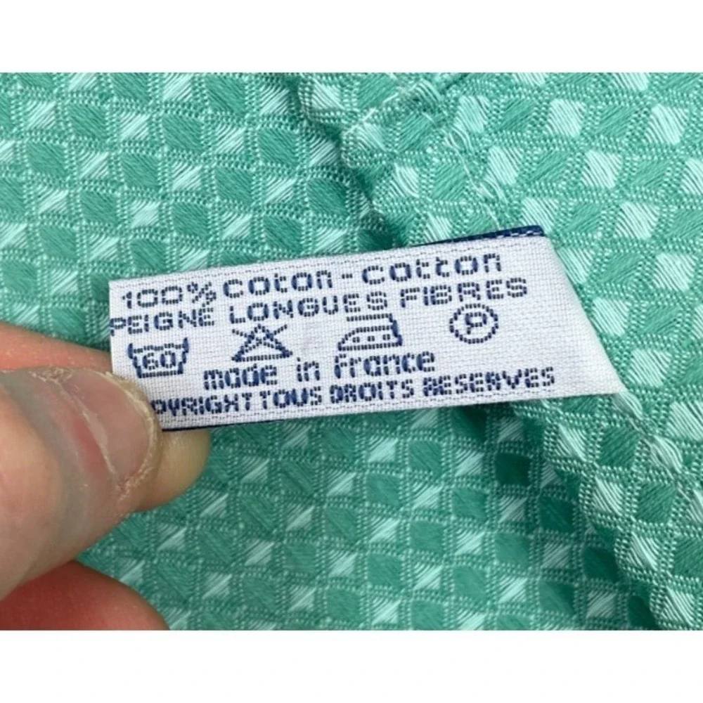 Le Jacquard Francais Primrose Bordier Kitchen Tea Dish Towel Green Blue